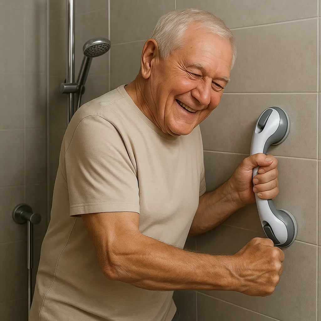 Barra de Apoyo para Baño con Ventosa